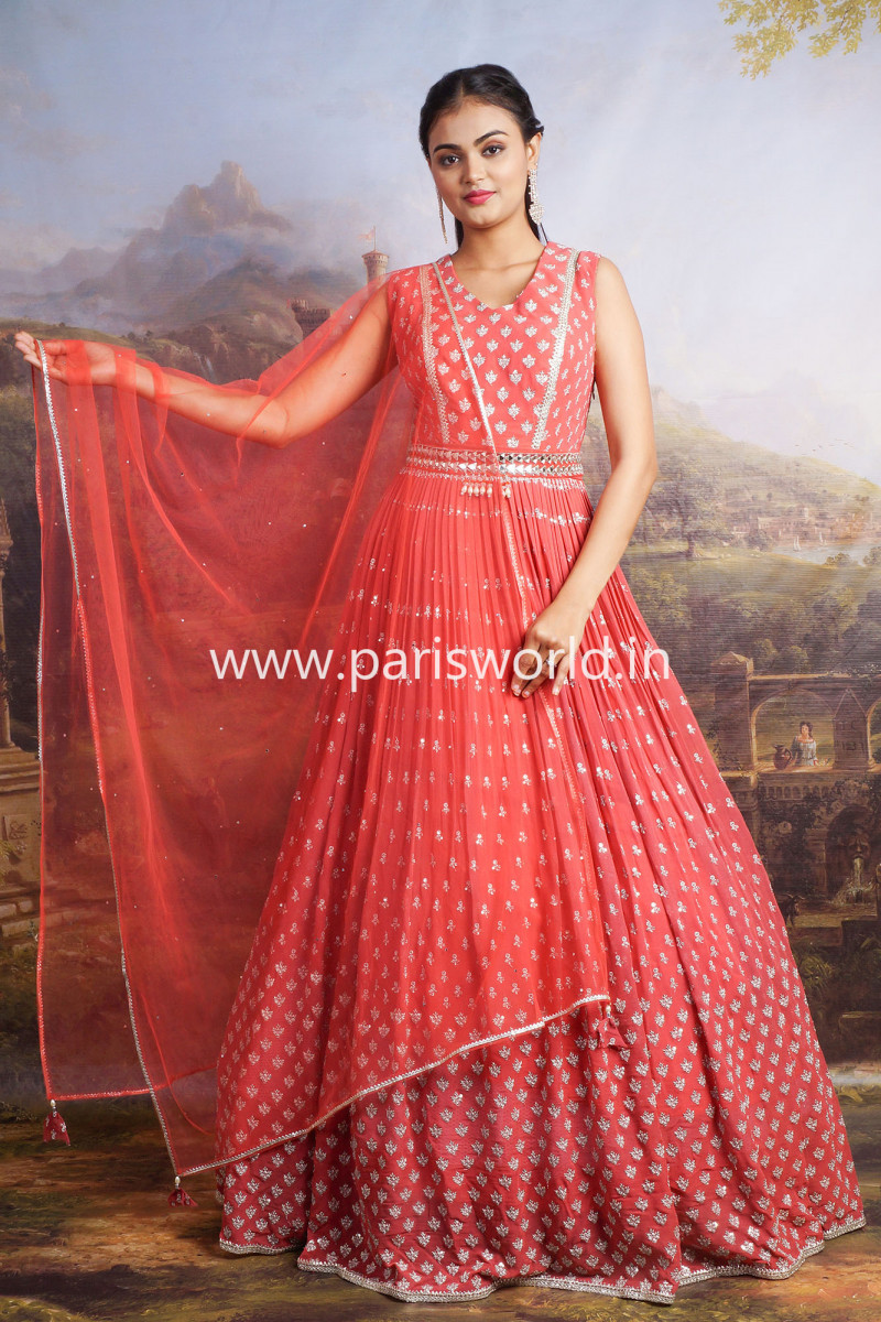 pari frock lehenga