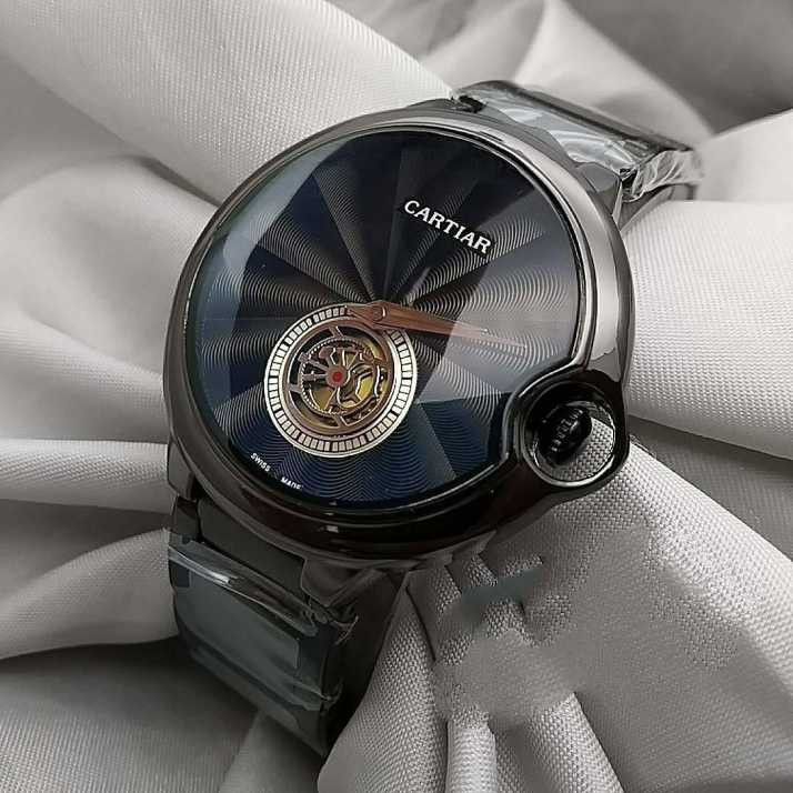 Cartier Wrist Watch full black for Men 